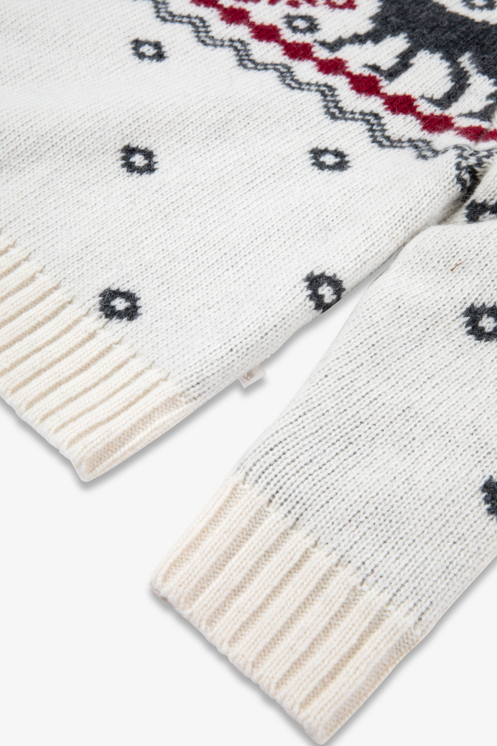Cream Snowflake Reindeer Jumper Kids