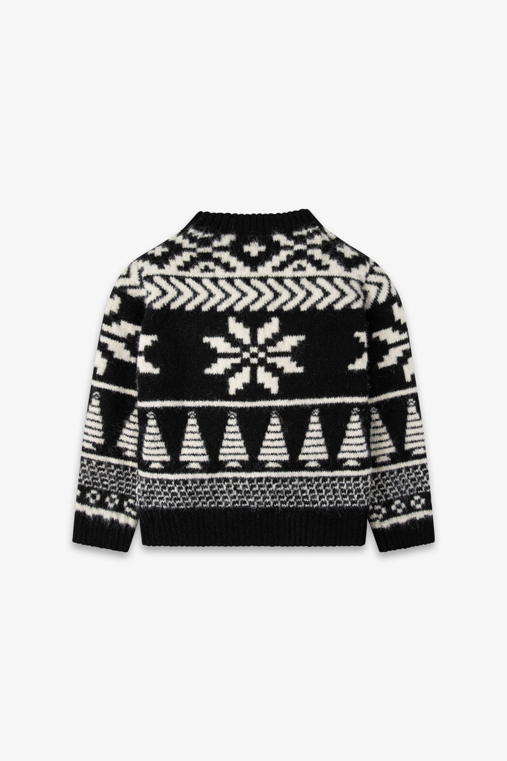 Black/ Cream Two tone Fairisle Jumper Kids
