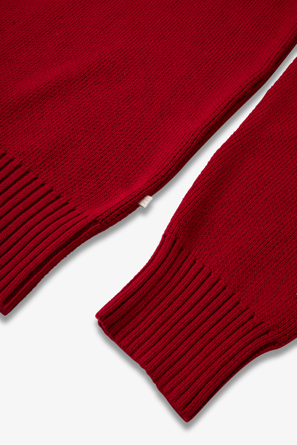 Red Half Fairisle Jumper Mens