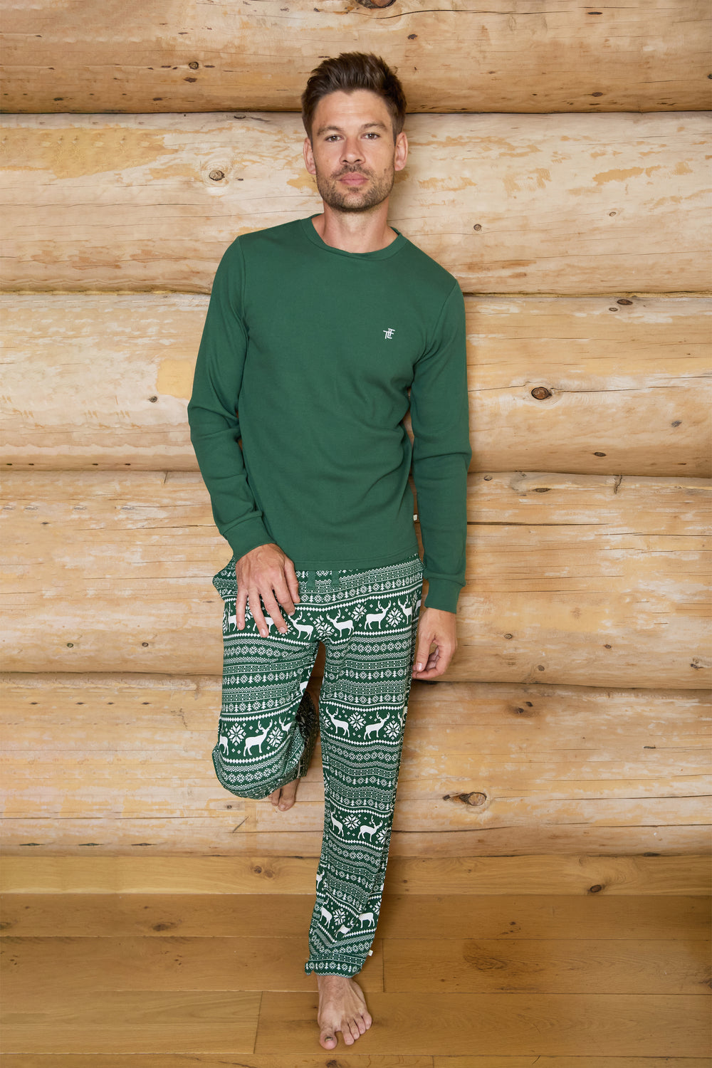 Mens Festive Jersey Pyjamas