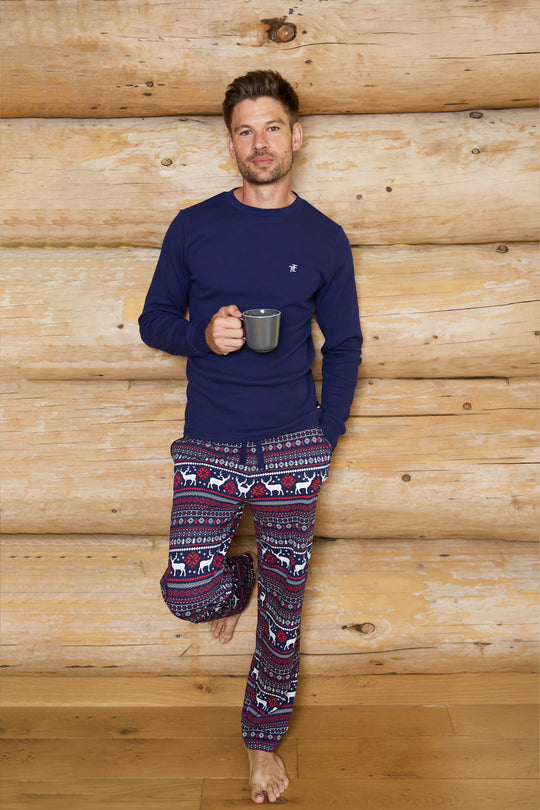 Mens Festive Jersey Pyjamas