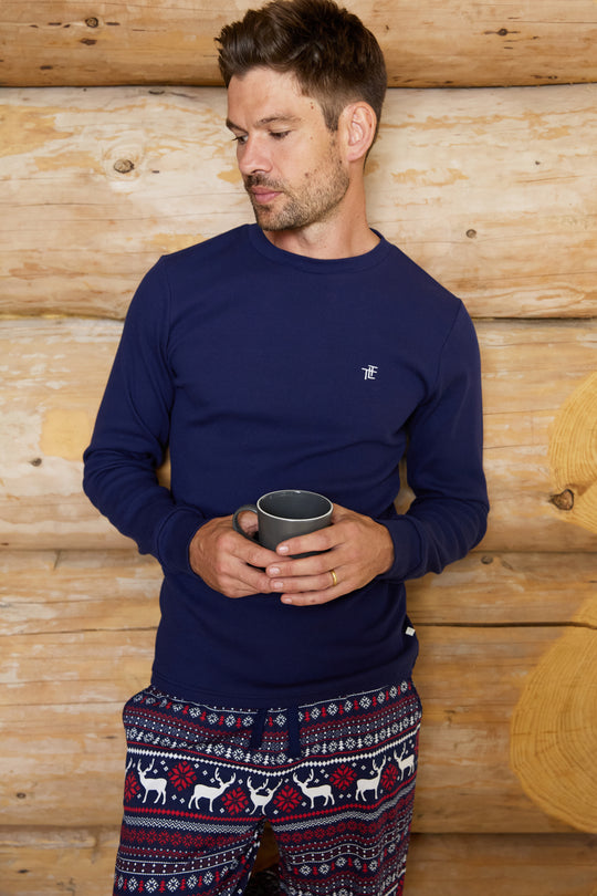 Mens Festive Jersey Pyjamas