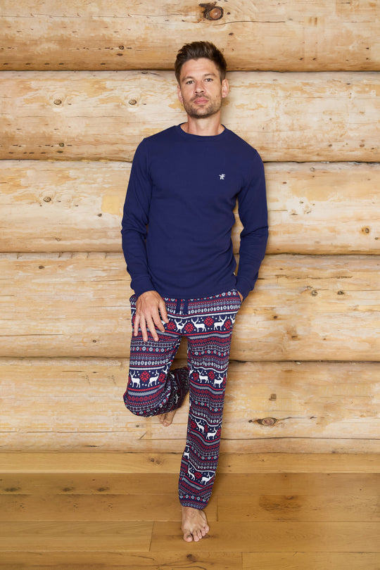Mens Festive Jersey Pyjamas