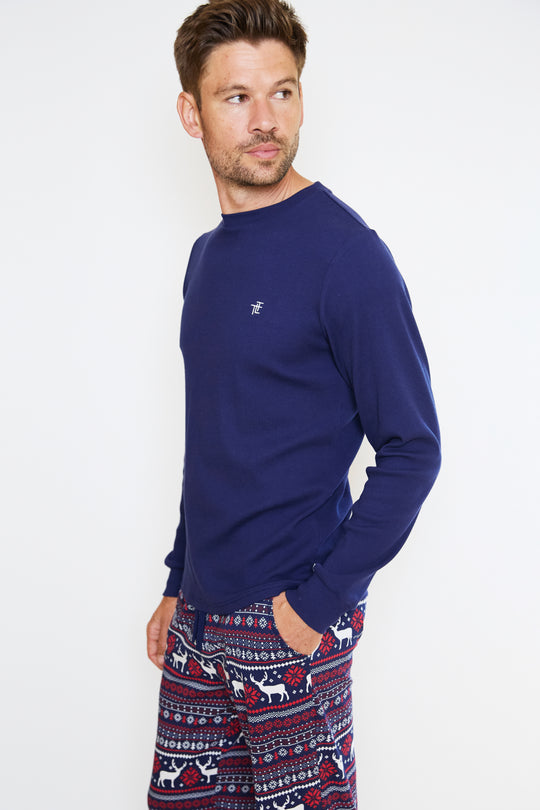 Mens Festive Jersey Pyjamas