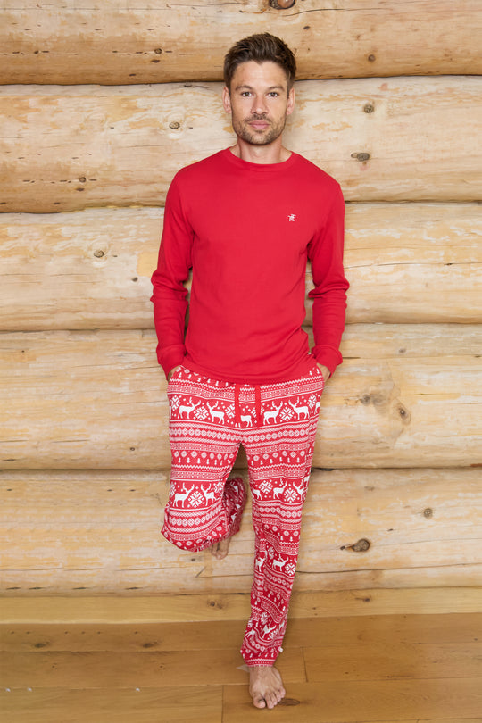 Mens Festive Jersey Pyjamas