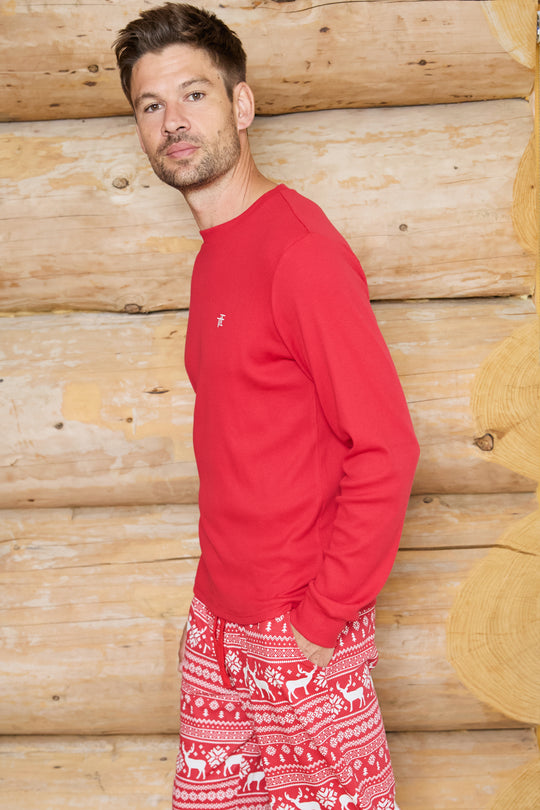 Mens Festive Jersey Pyjamas