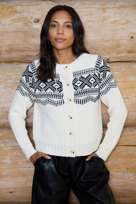 Fairisle Cotton Cardigan