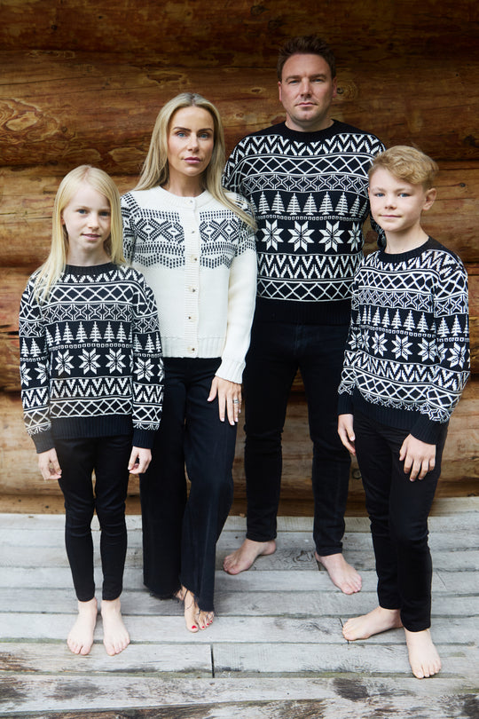 Kids Snowflake Fairisle Cotton Jumper