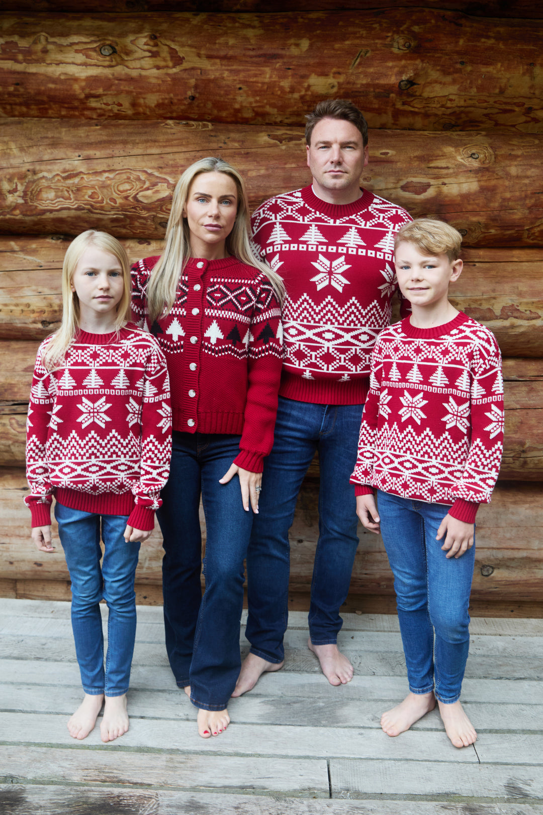 Kids Snowflake Fairisle Cotton Jumper
