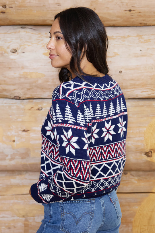 Snowflake Fairisle Cotton Jumper