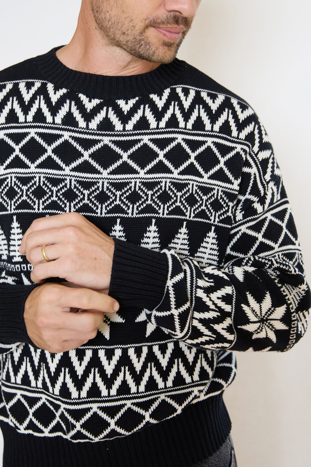 Mens Fairisle Cotton Jumper