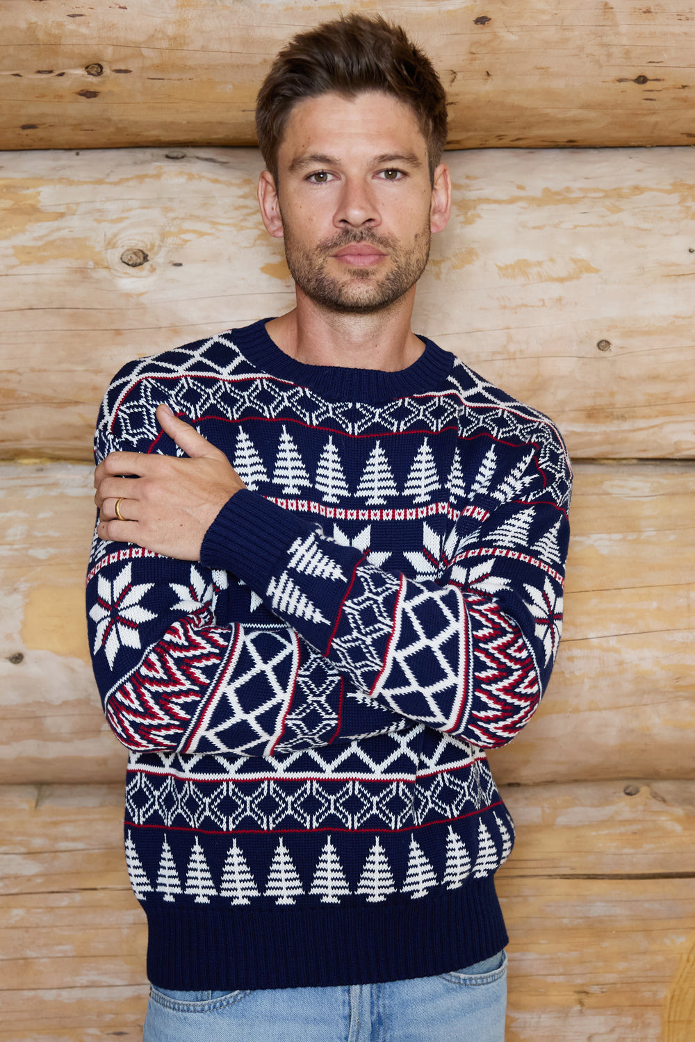 Mens Fairisle Cotton Jumper
