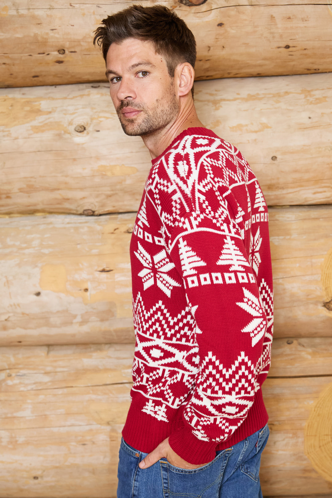 Mens Fairisle Cotton Jumper