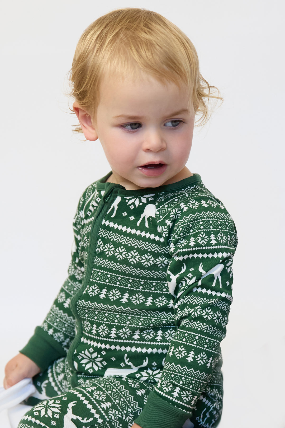 Baby Reindeer Fairisle Jersey Onsie