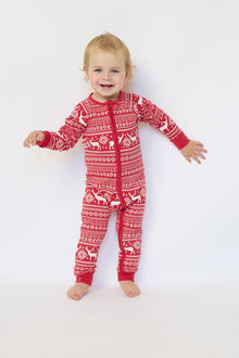 Baby Reindeer Fairisle Jersey Onsie