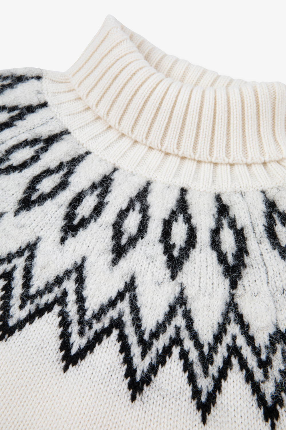Kids Diamond Chunky Jumper - Cream