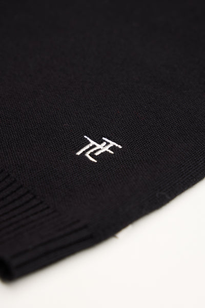 Black/ Cream Kids Ski Text Jumper