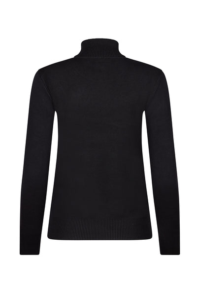 Black/ Cream Ladies Ski Text Jumper