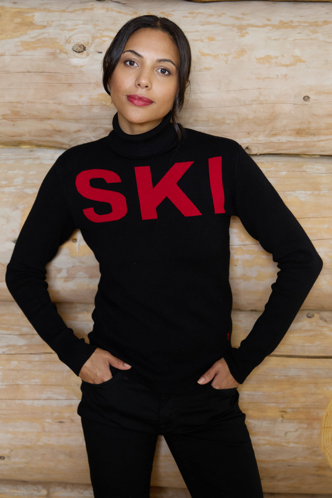 Classic Ski Roll Neck Jumper