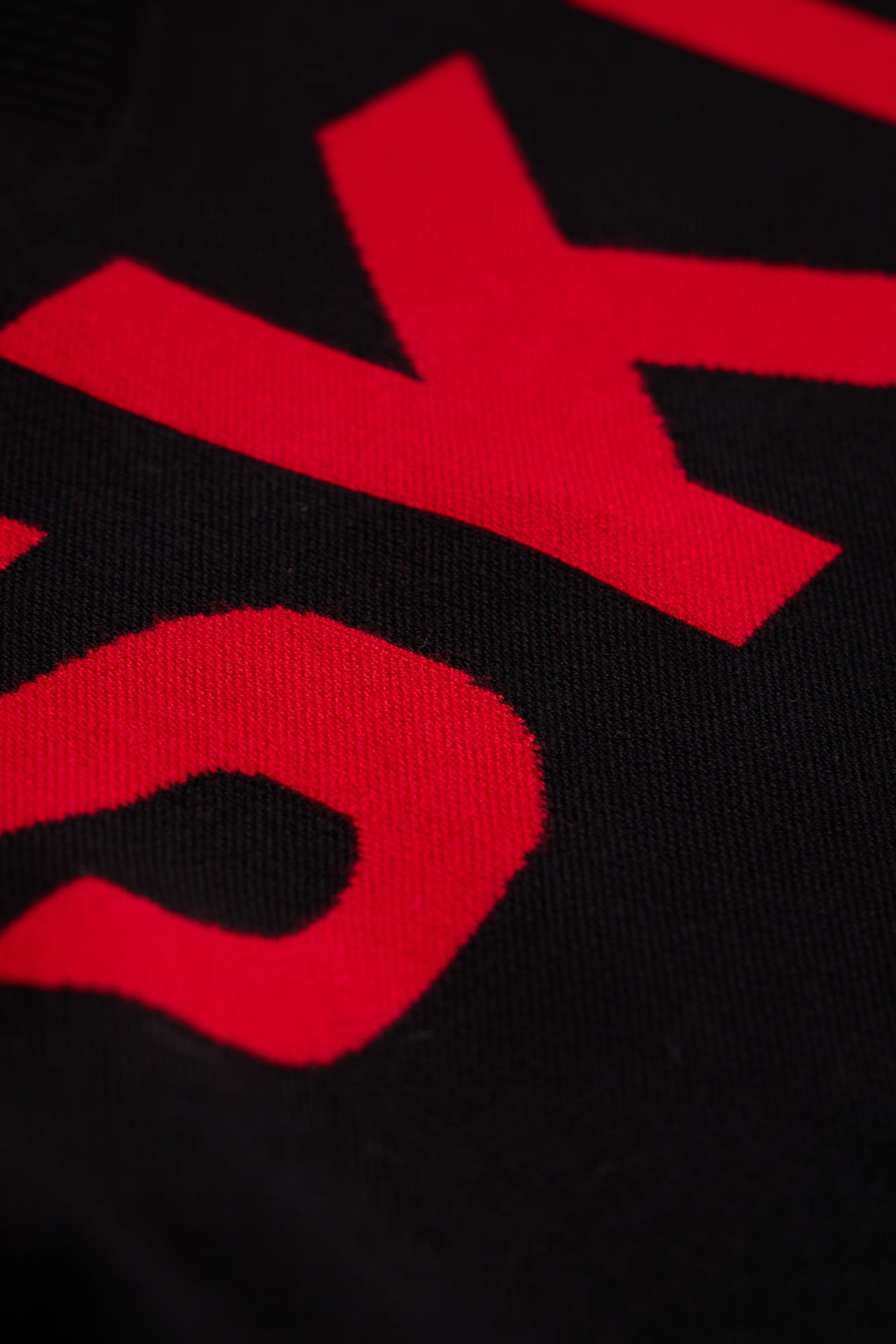 Black/ Red Ladies Ski Text Jumper