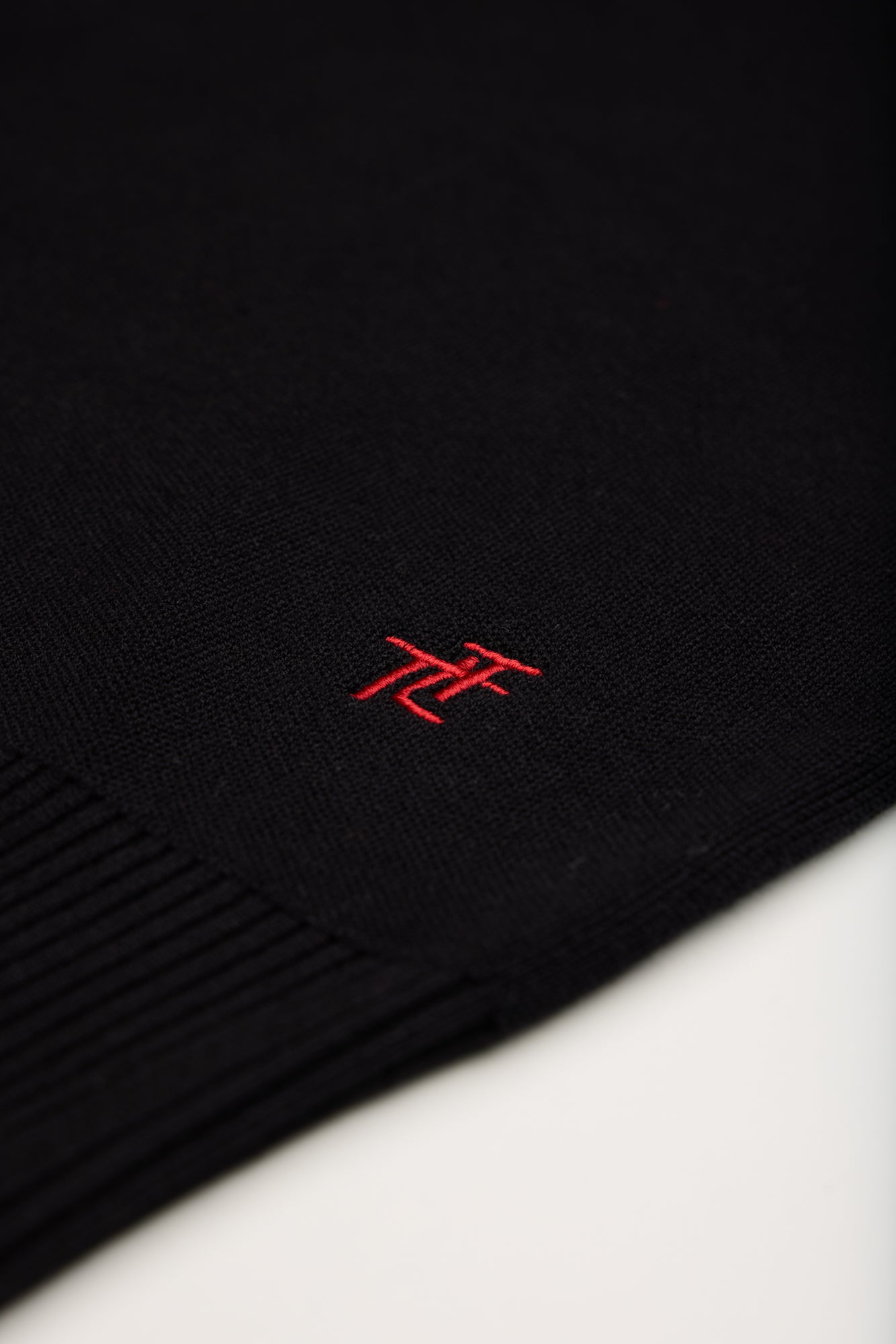Black/ Red Ladies Ski Text Jumper