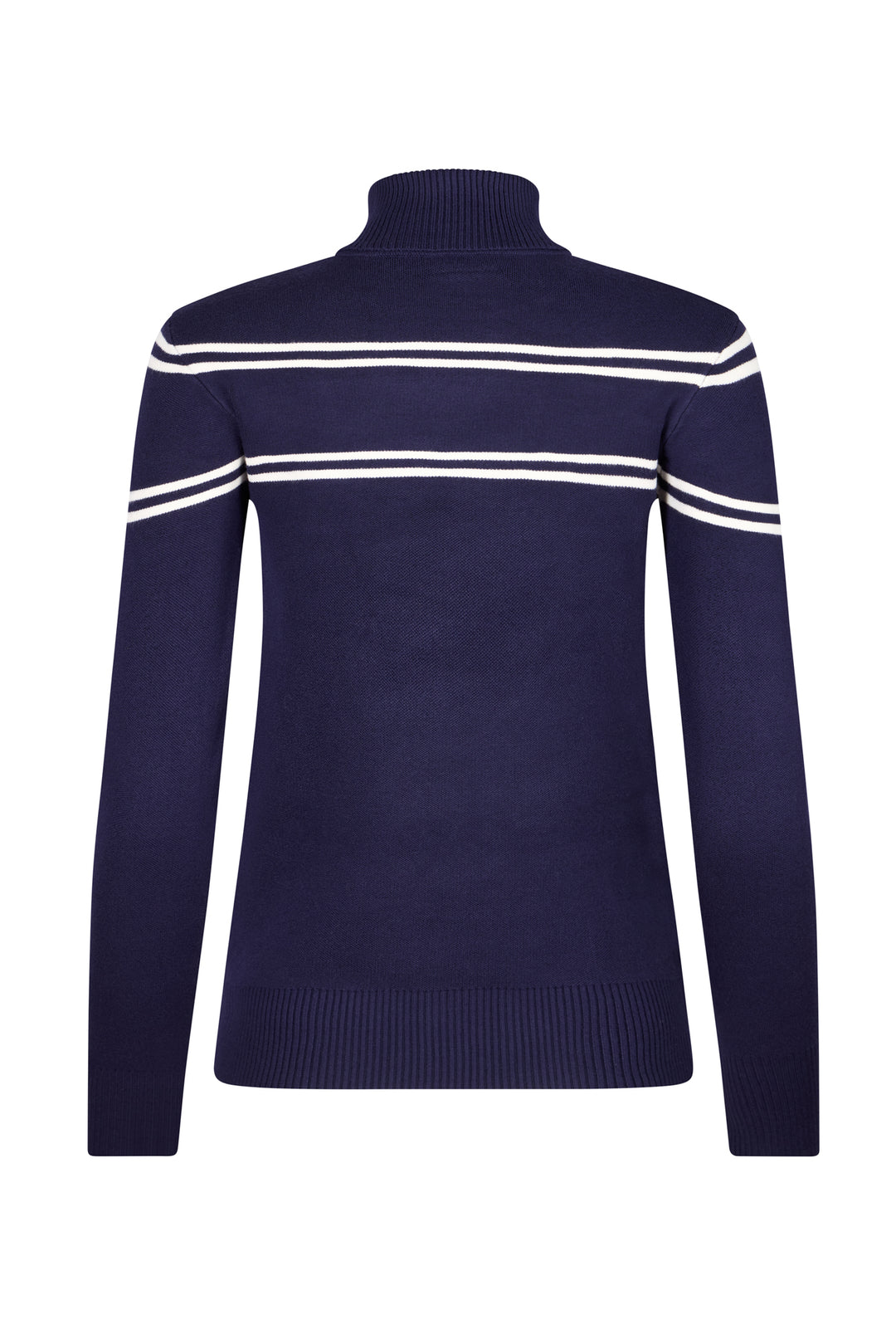 Navy Ladies Ski Text Jumper