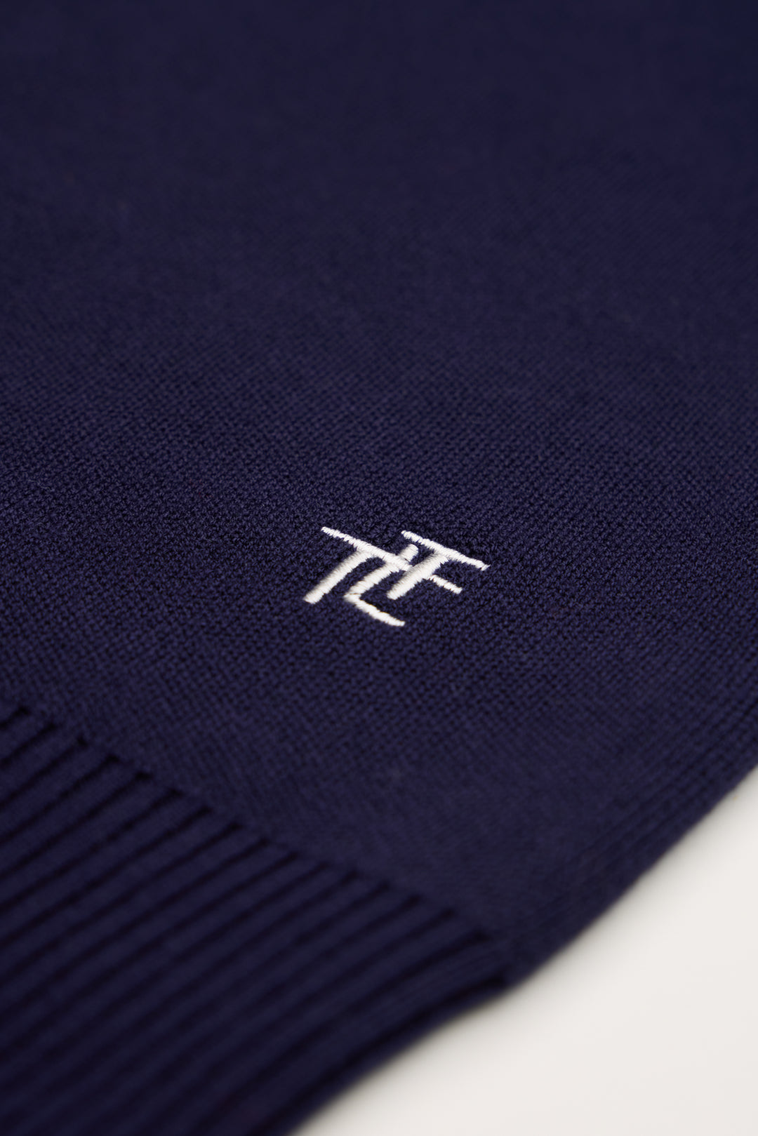 Navy Ladies Ski Text Jumper