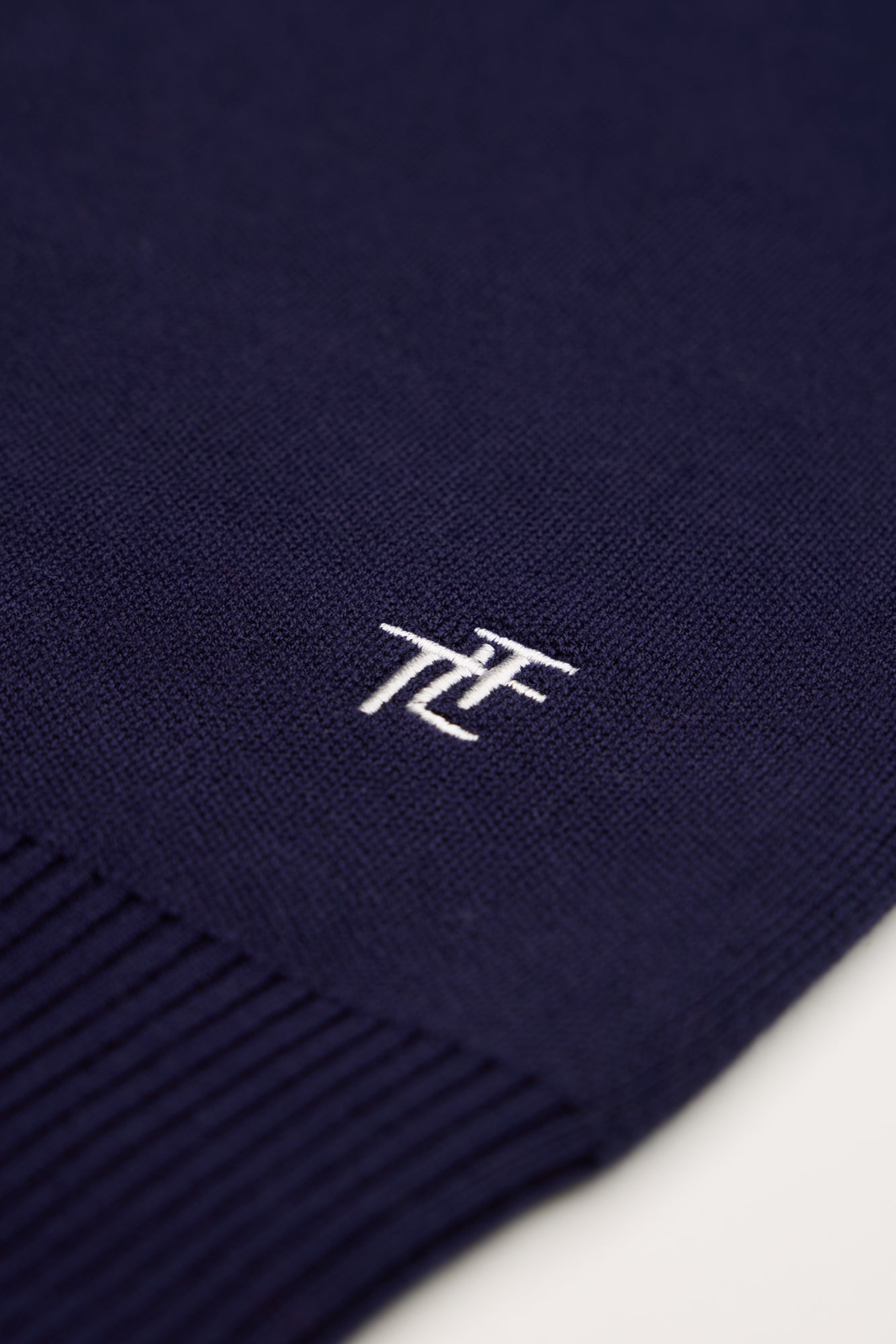 Navy Ladies Ski Text Jumper
