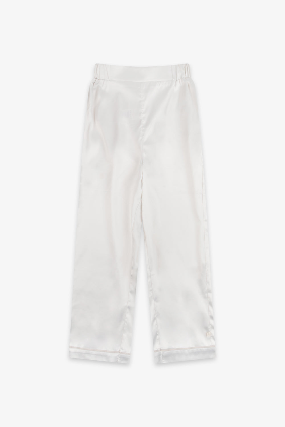 Cream Kids Satin Button Through Pjs