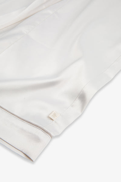 Cream Kids Satin Button Through Pjs
