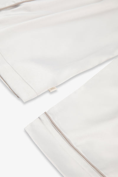 Cream Kids Satin Button Through Pjs