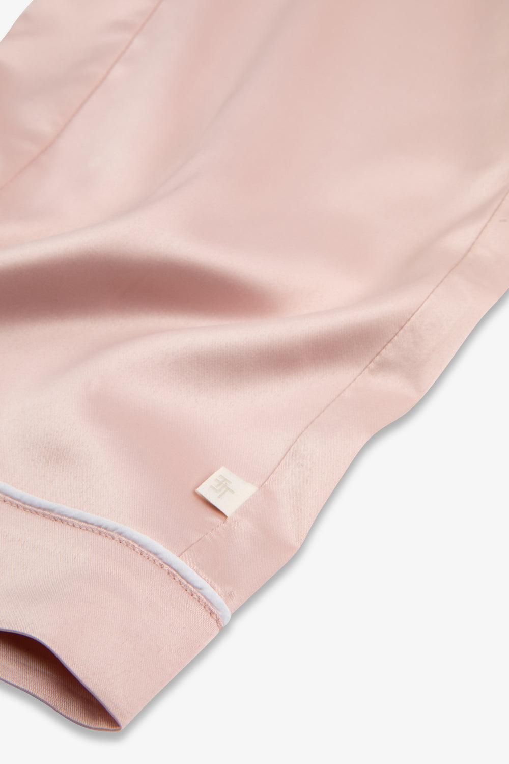 Dusky Pink Kids Satin Button Through Pjs