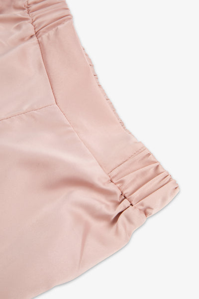 Dusky Pink Kids Satin Button Through Pjs