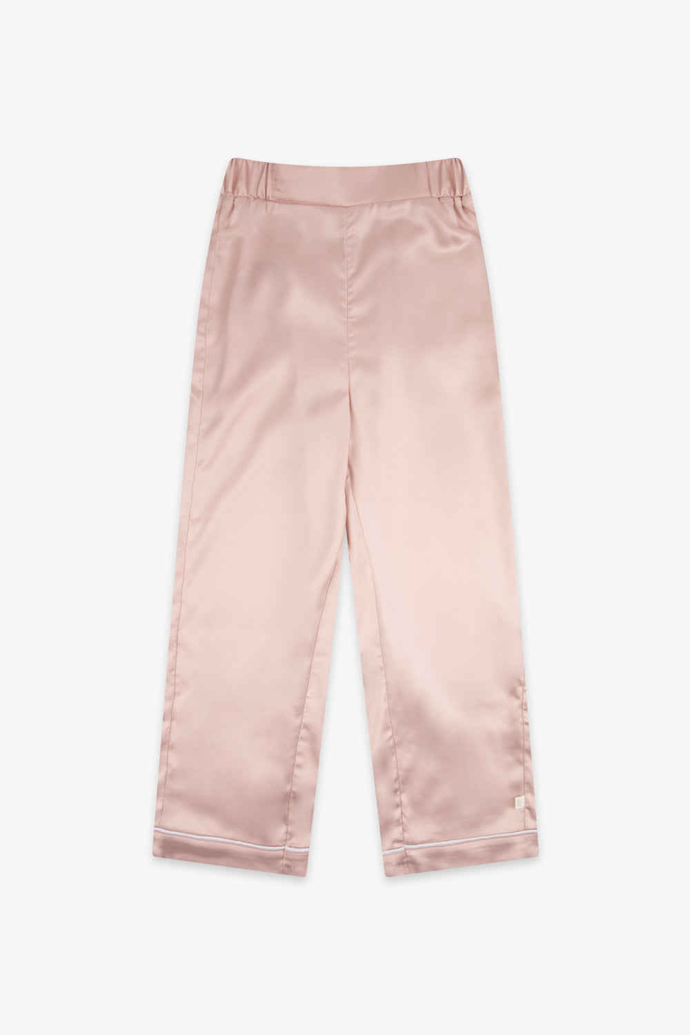 Dusky Pink Kids Satin Button Through Pjs