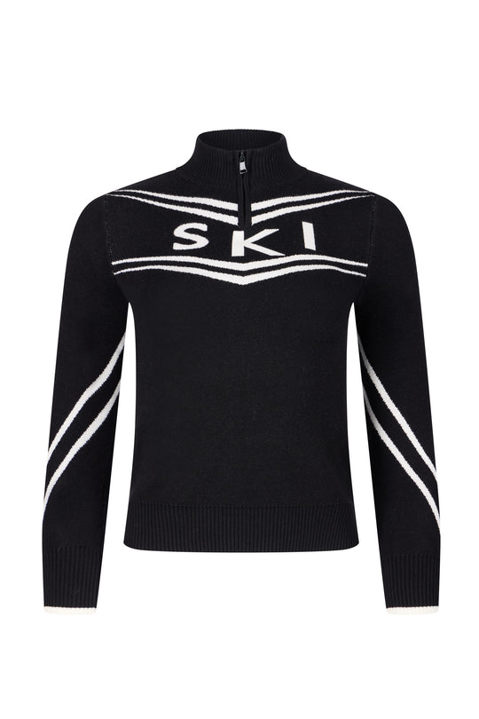 Girls Half  Zip Ski Jumper