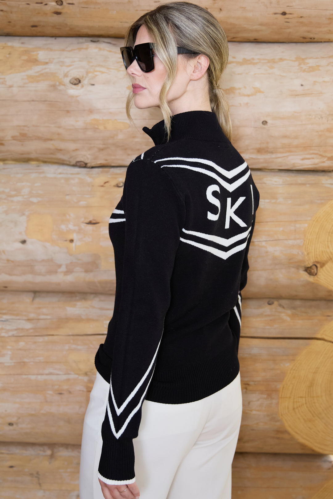 Half Zip Ski Retro Jumper
