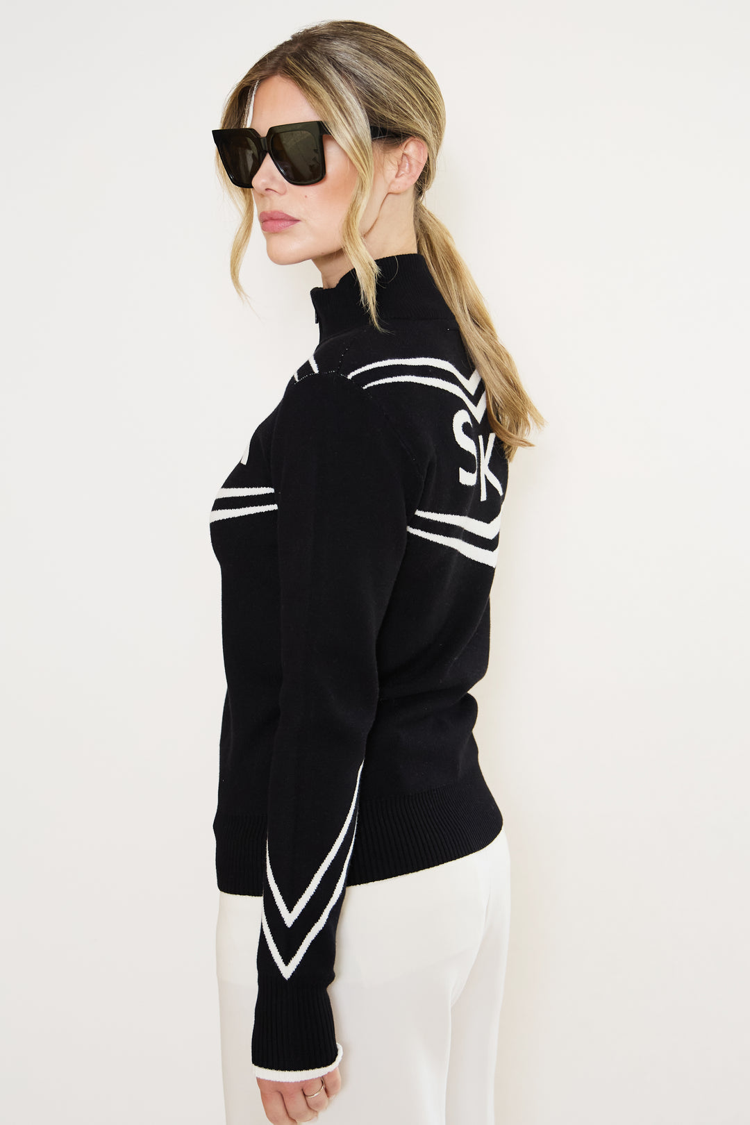 Half Zip Ski Retro Jumper