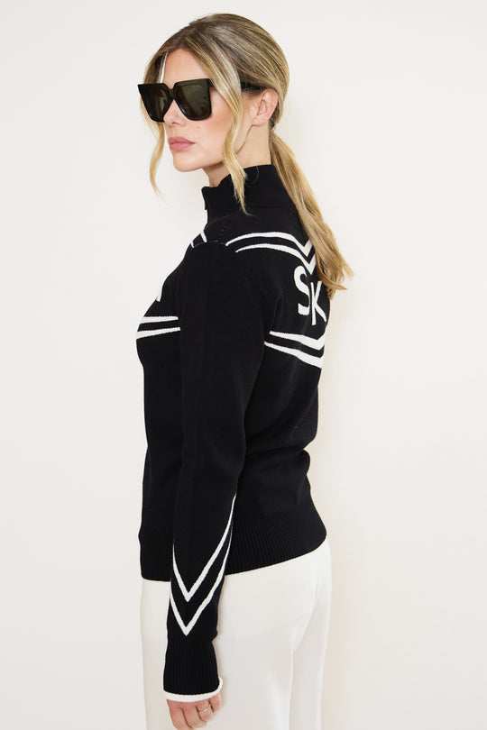 Half Zip Ski Retro Jumper