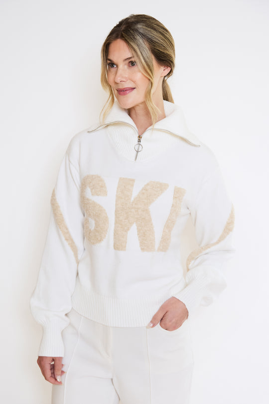 Half Zip Relaxed Ski Jumper