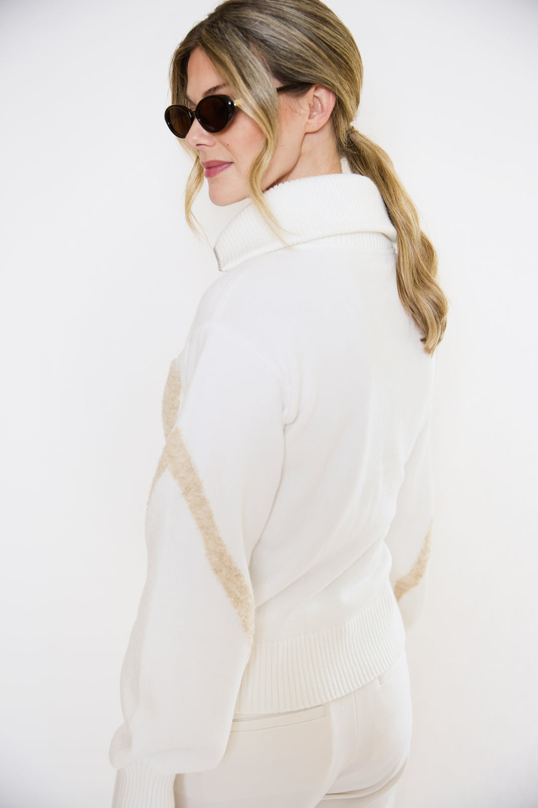 Half Zip Relaxed Ski Jumper