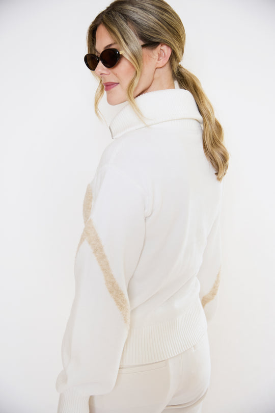 Half Zip Relaxed Ski Jumper