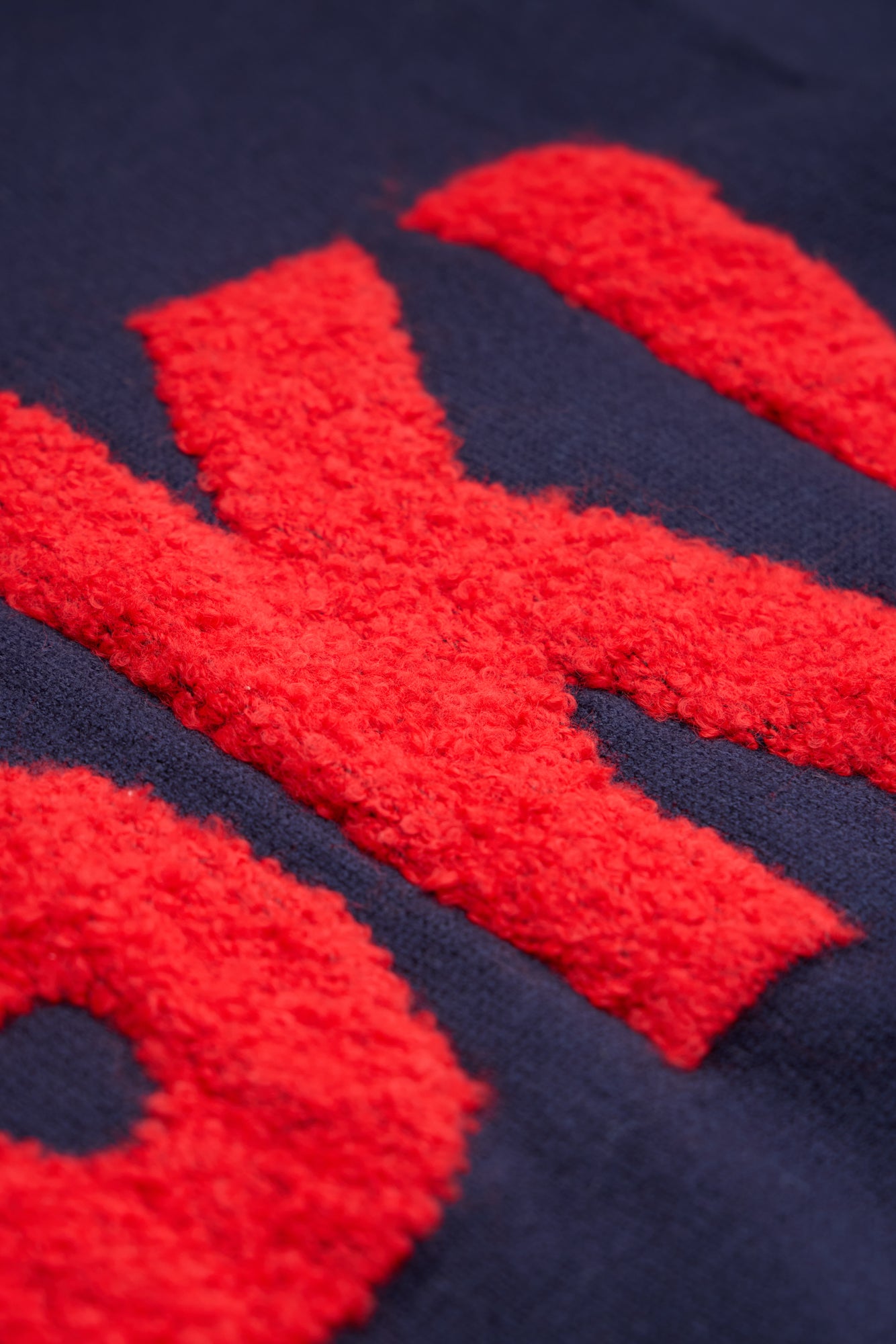 Navy/ Red Ladies Zip Relaxed Ski Jumper