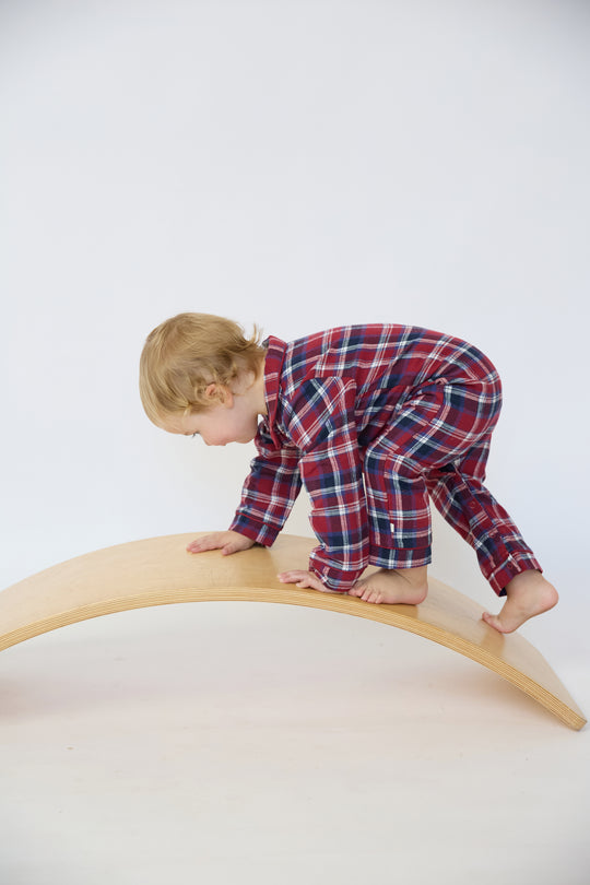 Baby Flannel Button Through Pyjama Onesie