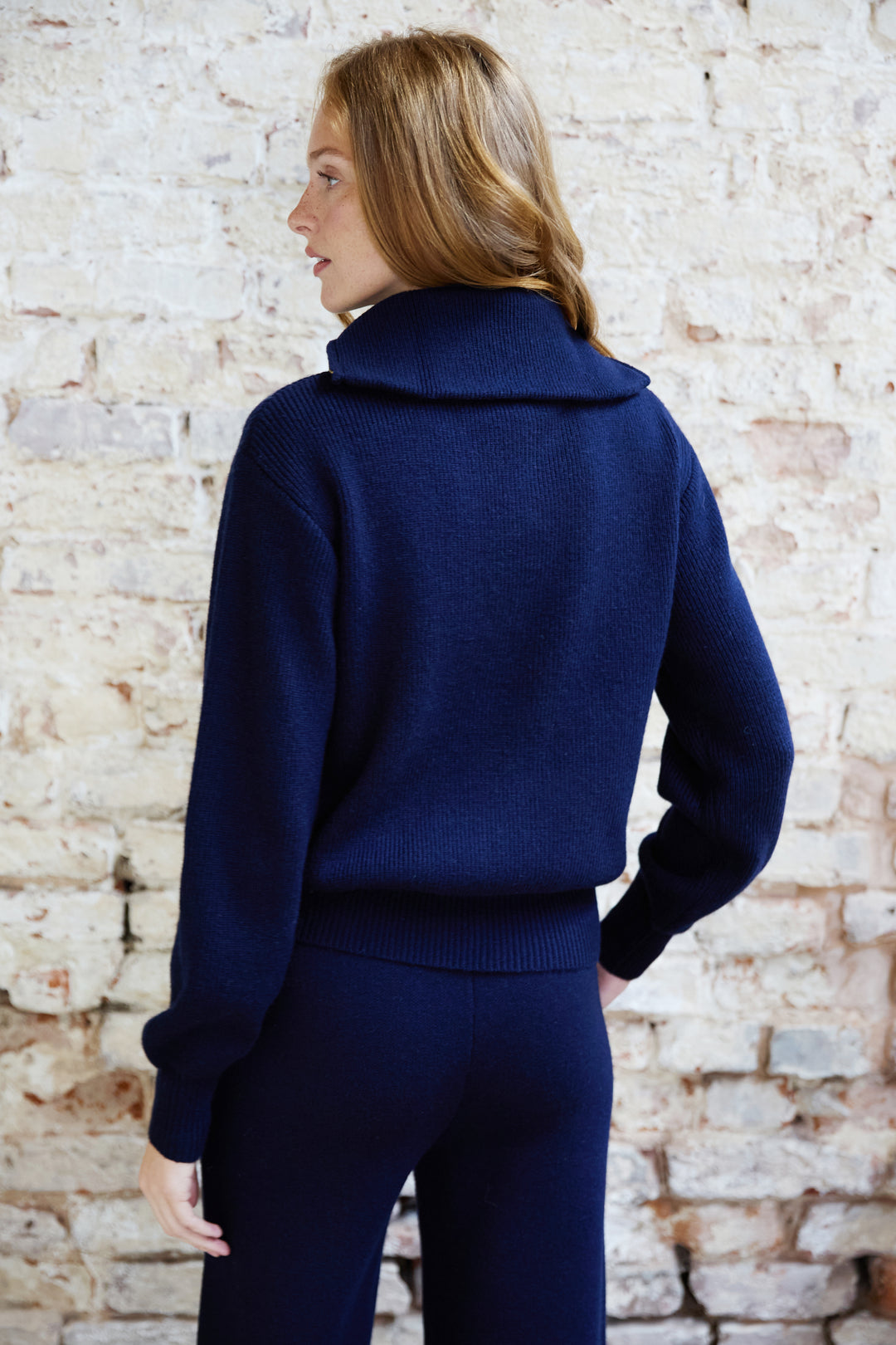 Charlie Wool Blend Zip Neck Jumper