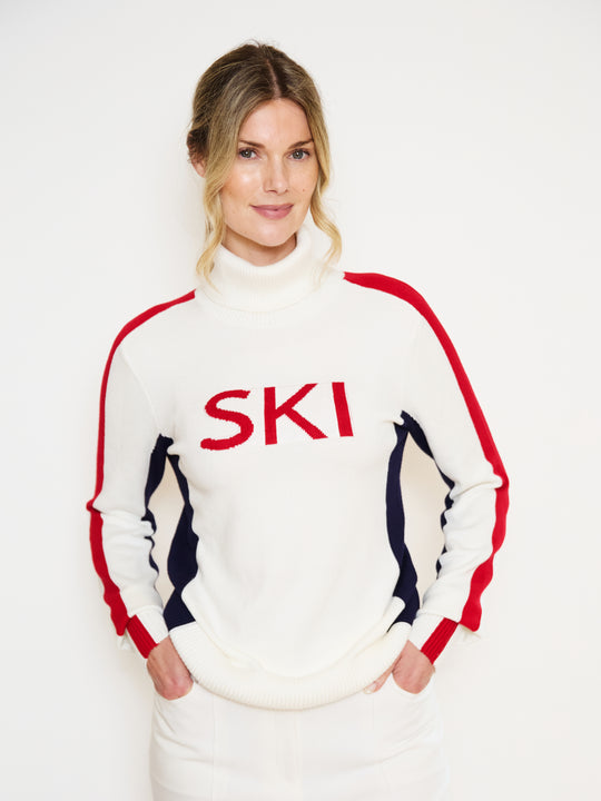 Roll Neck Side Panel Ski Jumper