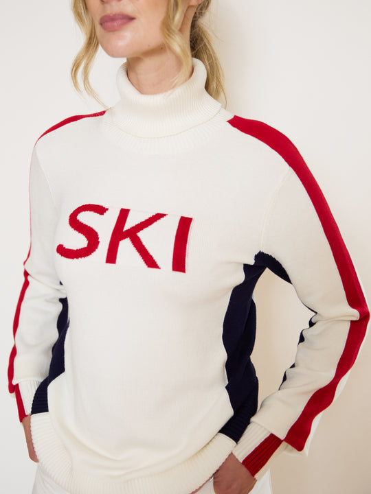 Roll Neck Side Panel Ski Jumper