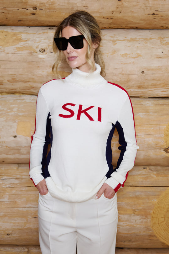 Roll Neck Side Panel Ski Jumper