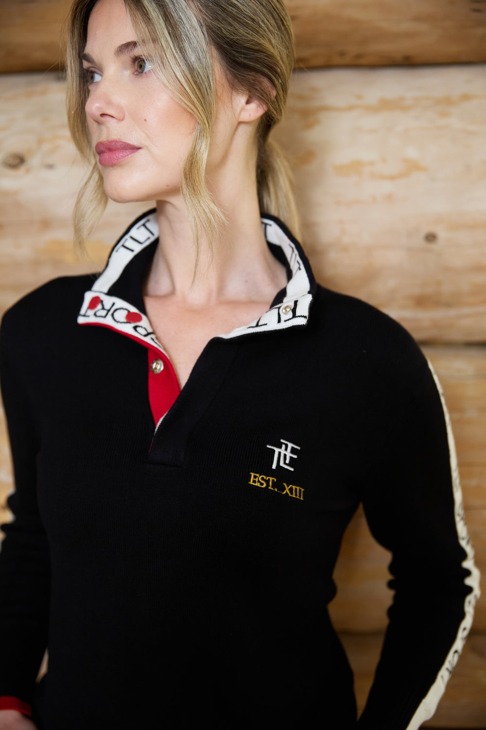 TLT Sport Button Neck Jumper
