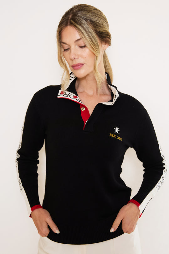 TLT Sport Button Neck Jumper
