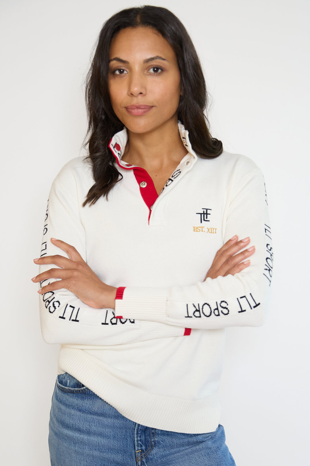 TLT Sport Button Neck Jumper